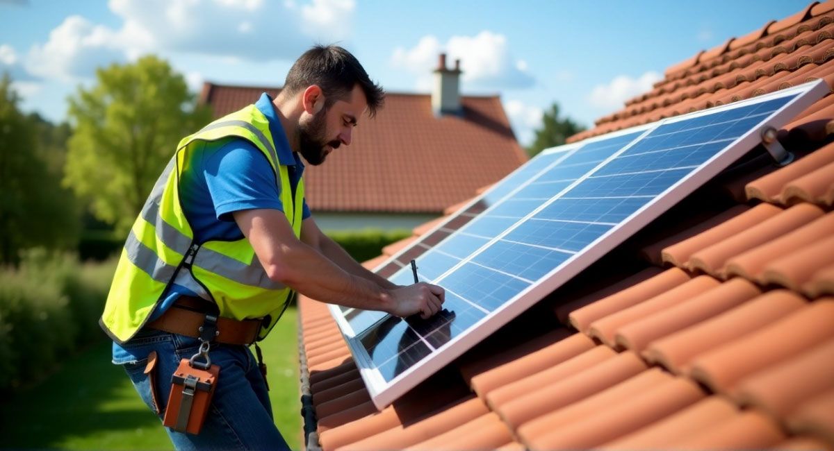 Installation panneaux photovoltaïques